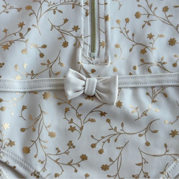 LeChic Toddler Little Girls One Piece Swimsuit & Sunglasses Set Size 2 NWT NEW - Picture 7 of 12